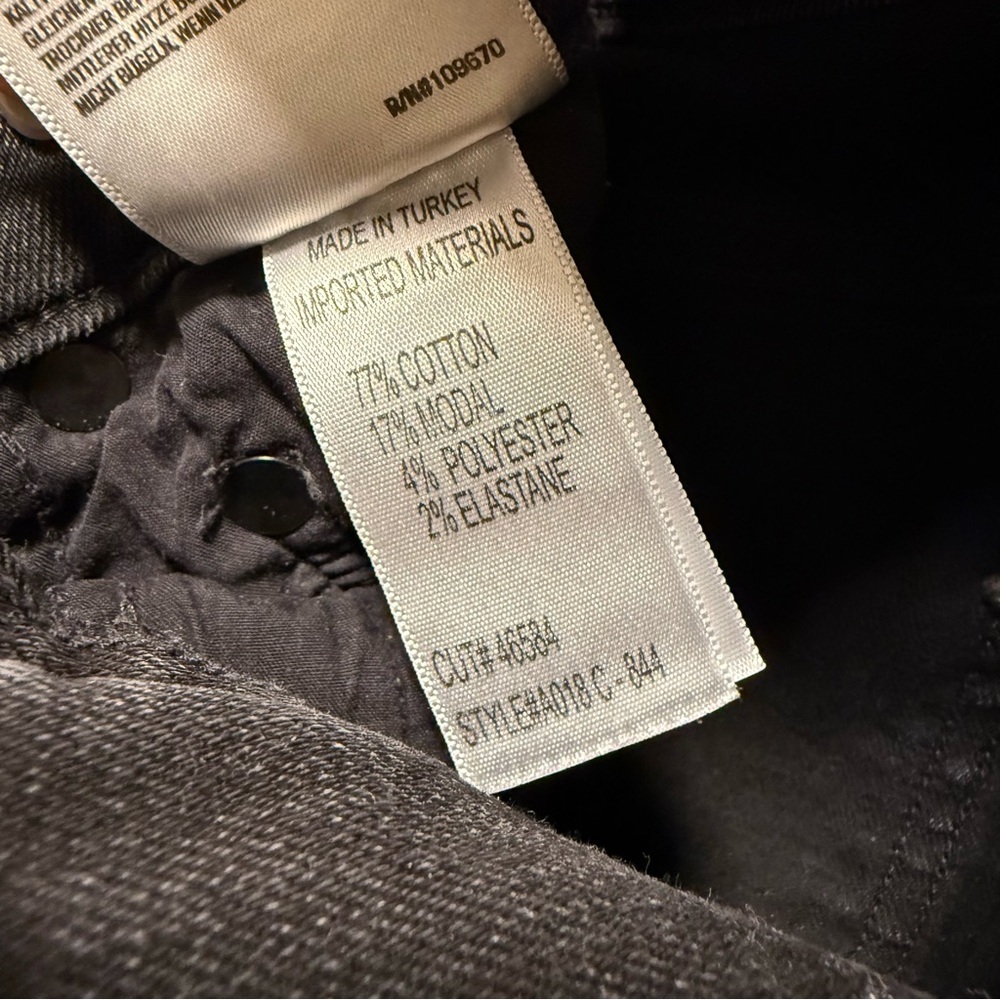 AGOLDE Sophie High Rise Skinny Crop Citizens of Humanity Temple Washed Black 26 - Picture 7 of 7